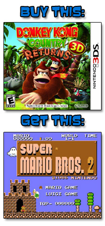 Donkey Kong Country Returns 3D, Super Mario Bros: The Lost Levels